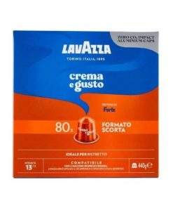 Lavazza Crema e Gusto Forte Compatibile Nespresso Compatible - 80 Capsule